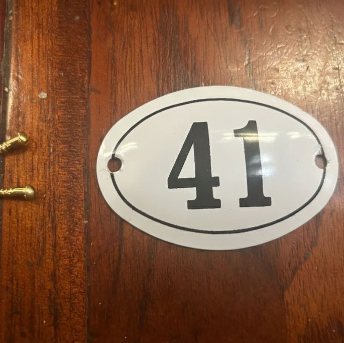 Classic Oval Enamel House Numbers (Aluminium)