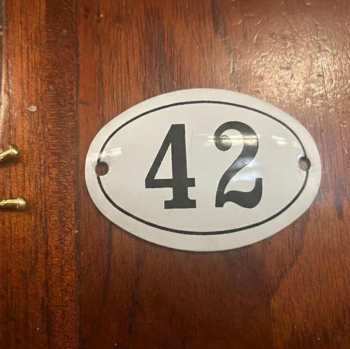 Classic Oval Enamel House Numbers (Aluminium)