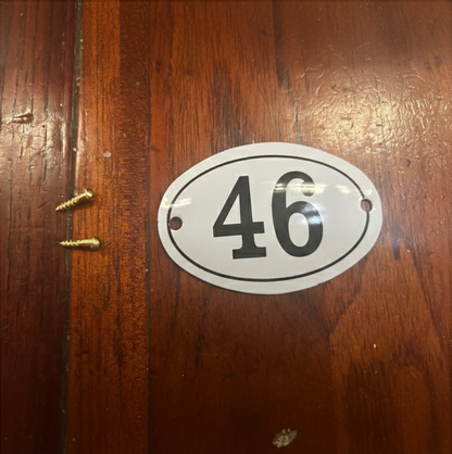 Classic Oval Enamel House Numbers (Aluminium)