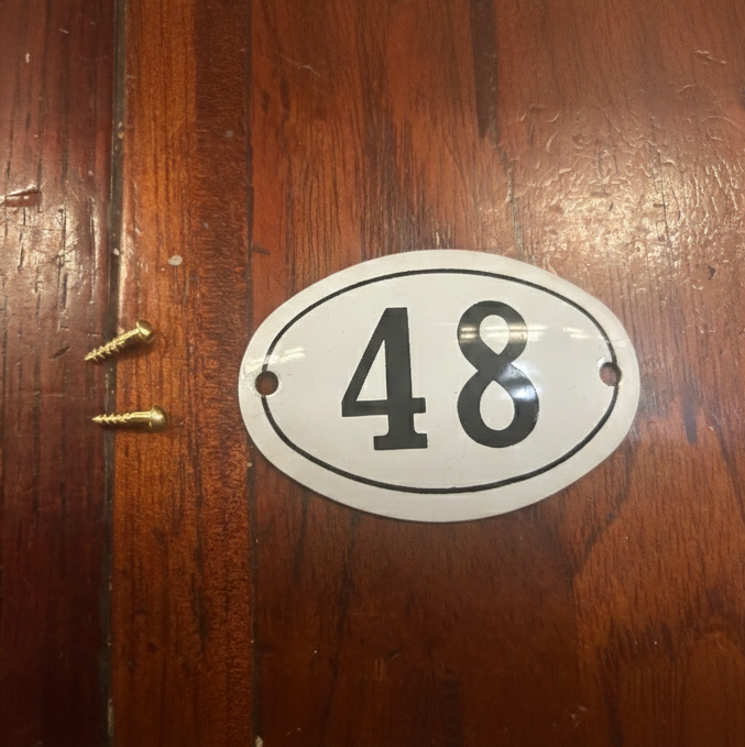 Classic Oval Enamel House Numbers (Aluminium)