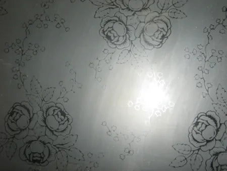 Pattern 14 - Rose Etched Glass Panel