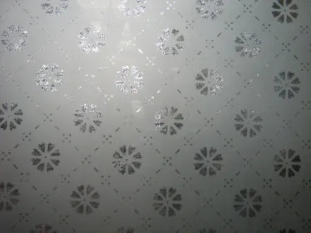 Pattern 2 - Daisy Etched Glass Panel