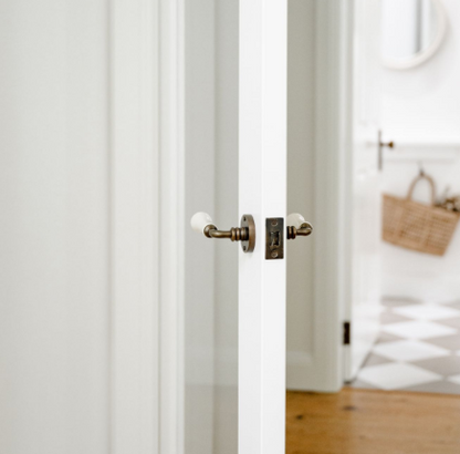 Exeter Door Lever – Round Rose