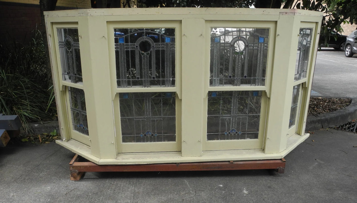 Federation Leadlight Bay Window