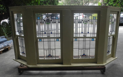 Federation Leadlight Bay Window