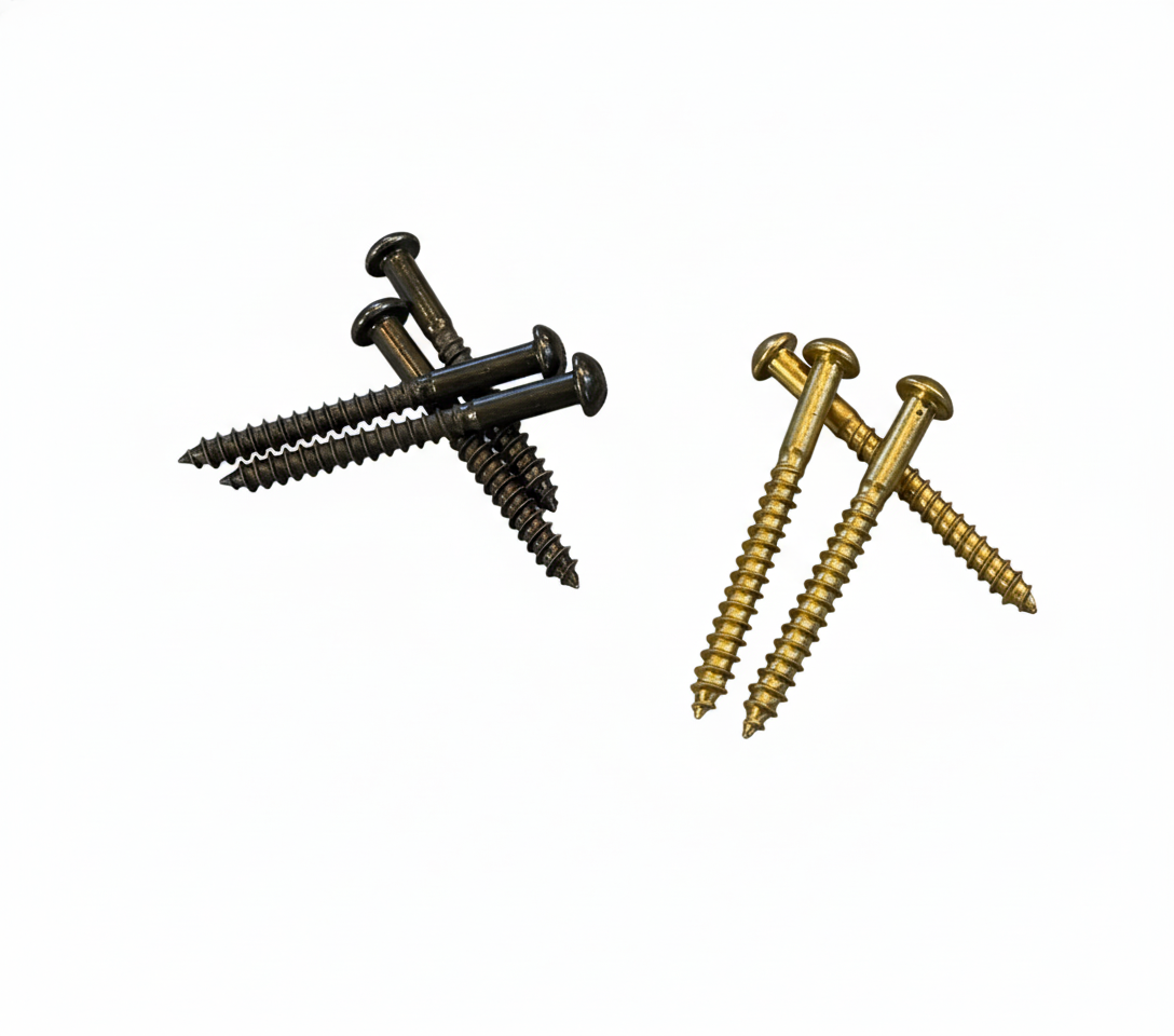 Gauge 10 Round Head Slotted Woodscrews