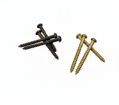 Gauge 10 Round Head Slotted Woodscrews