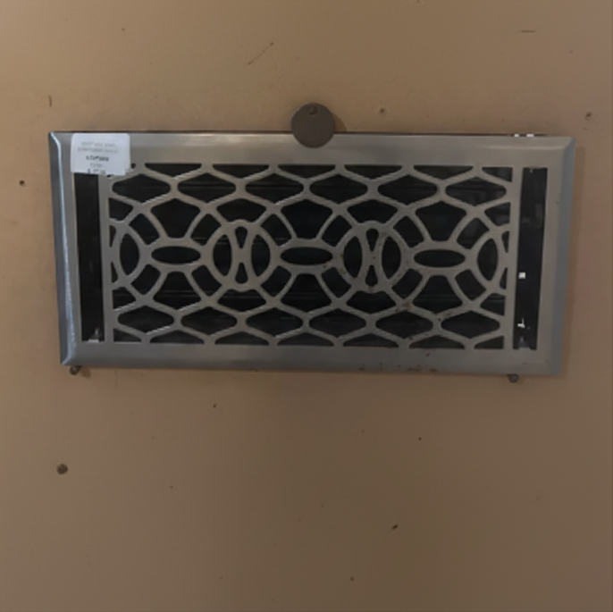 Vent with Damper Brushed Nickel