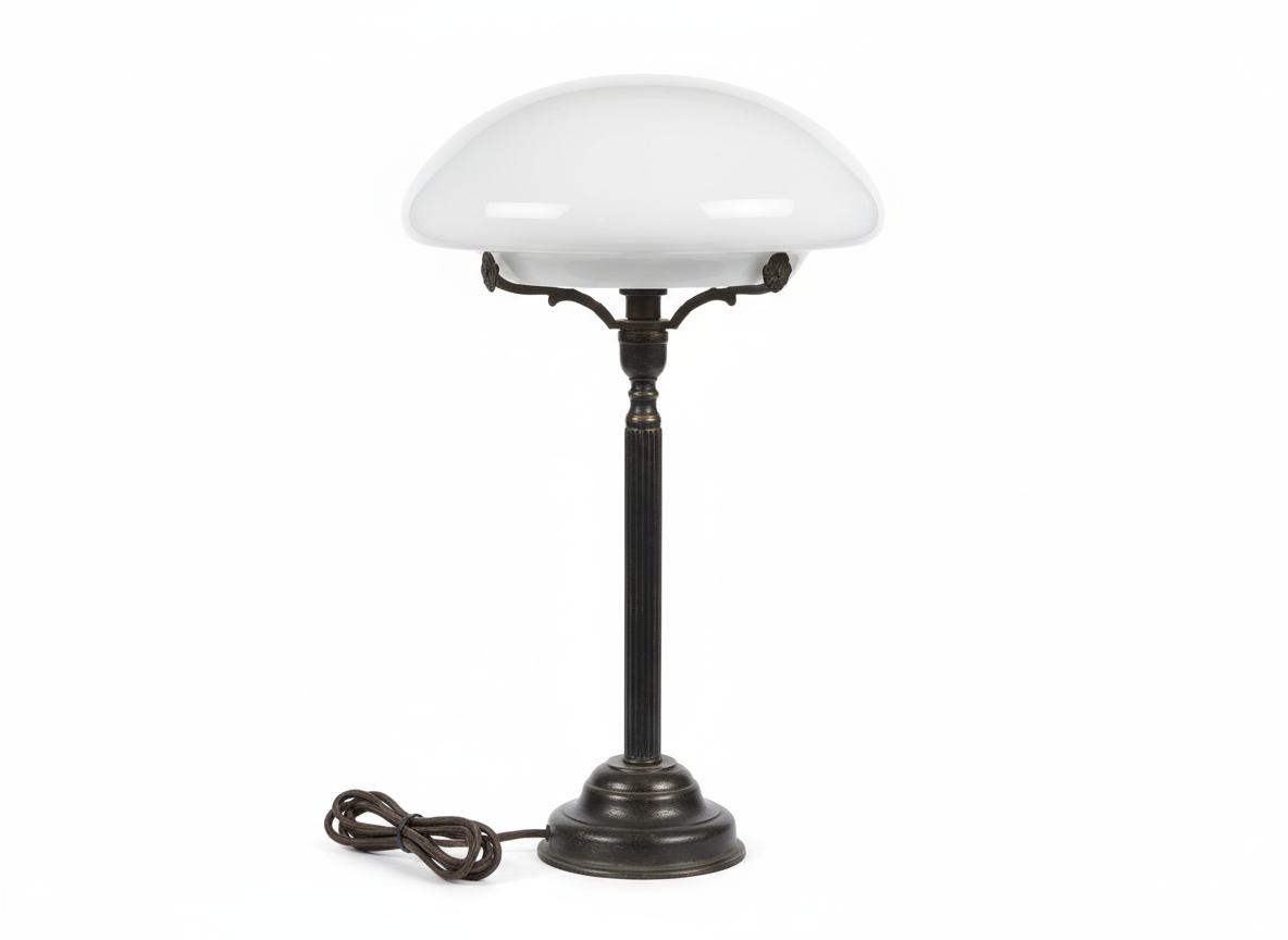 Mottled Shade Table Lamp on Retro Fitting