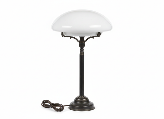 Mottled Shade Table Lamp on Retro Fitting
