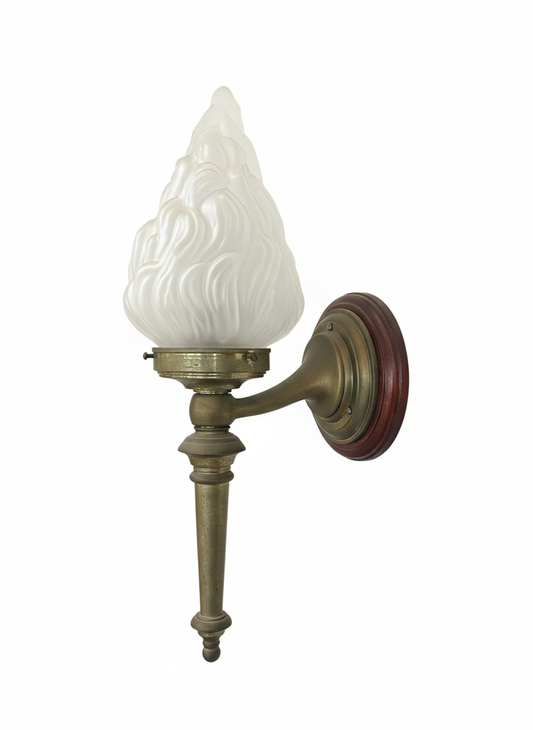 Large Cast Wall Brackett wTail Brass