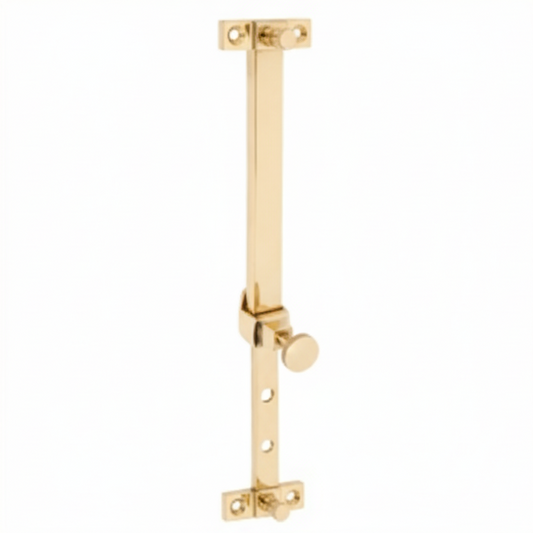 New Telescopic Pin Casement Stay - Unlacquered Polished Brass - Brand New Tile