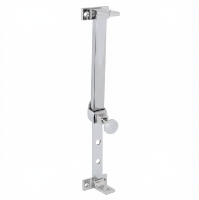 New Telescopic Pin Casement Stay - Antique Brass