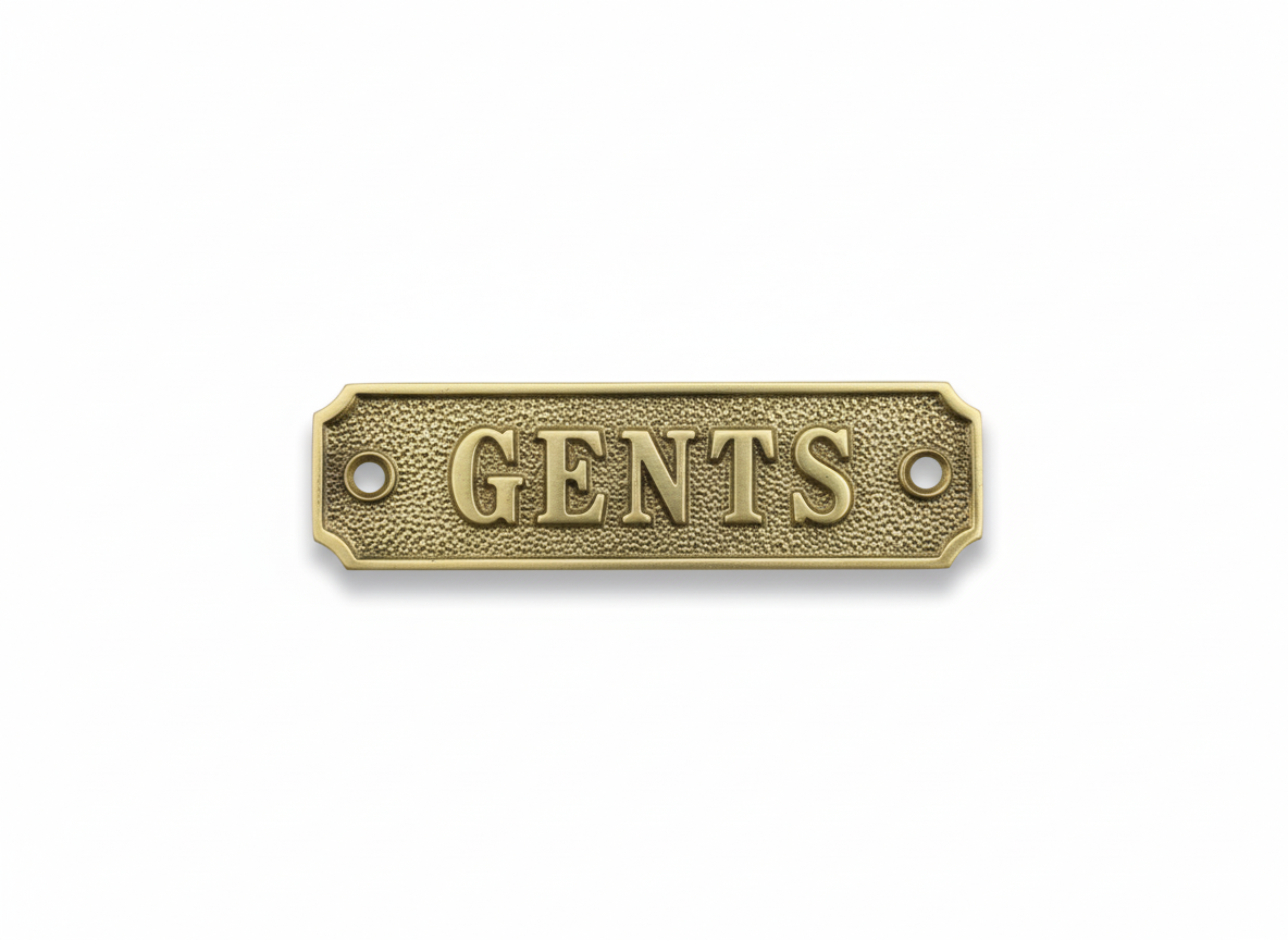 Brass Signs - Gents
