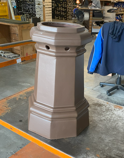 Octagonal Glazed Victorian Style Chimney Pot