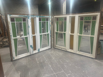 Pair of Double Hung Windows, Circa 1910