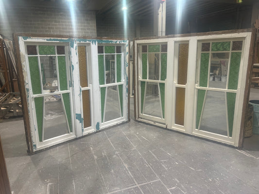 Pair of Double Hung Windows, Circa 1910