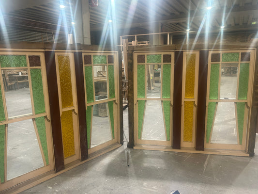 Pair of Double Hung Windows, Circa 1910
