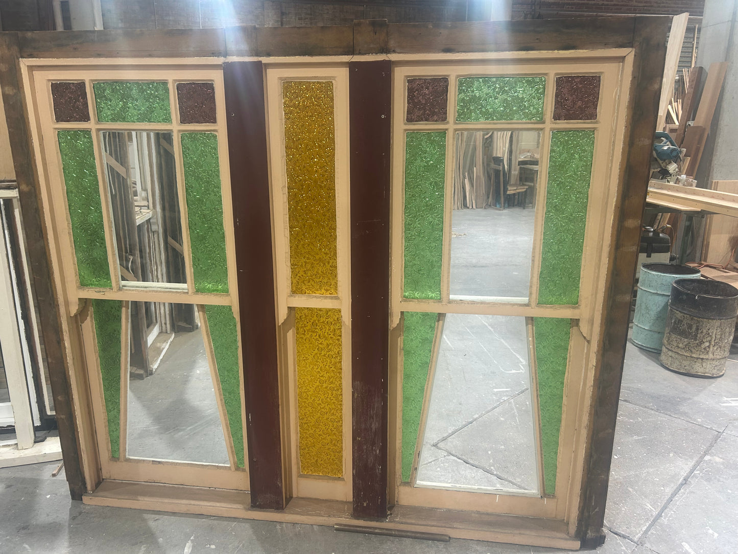 Pair of Double Hung Windows, Circa 1910