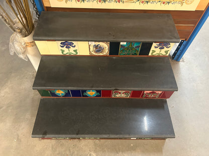 Black Granite Bullnose Slate Step Treads