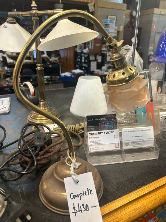 Brass Gooseneck Table Lamp