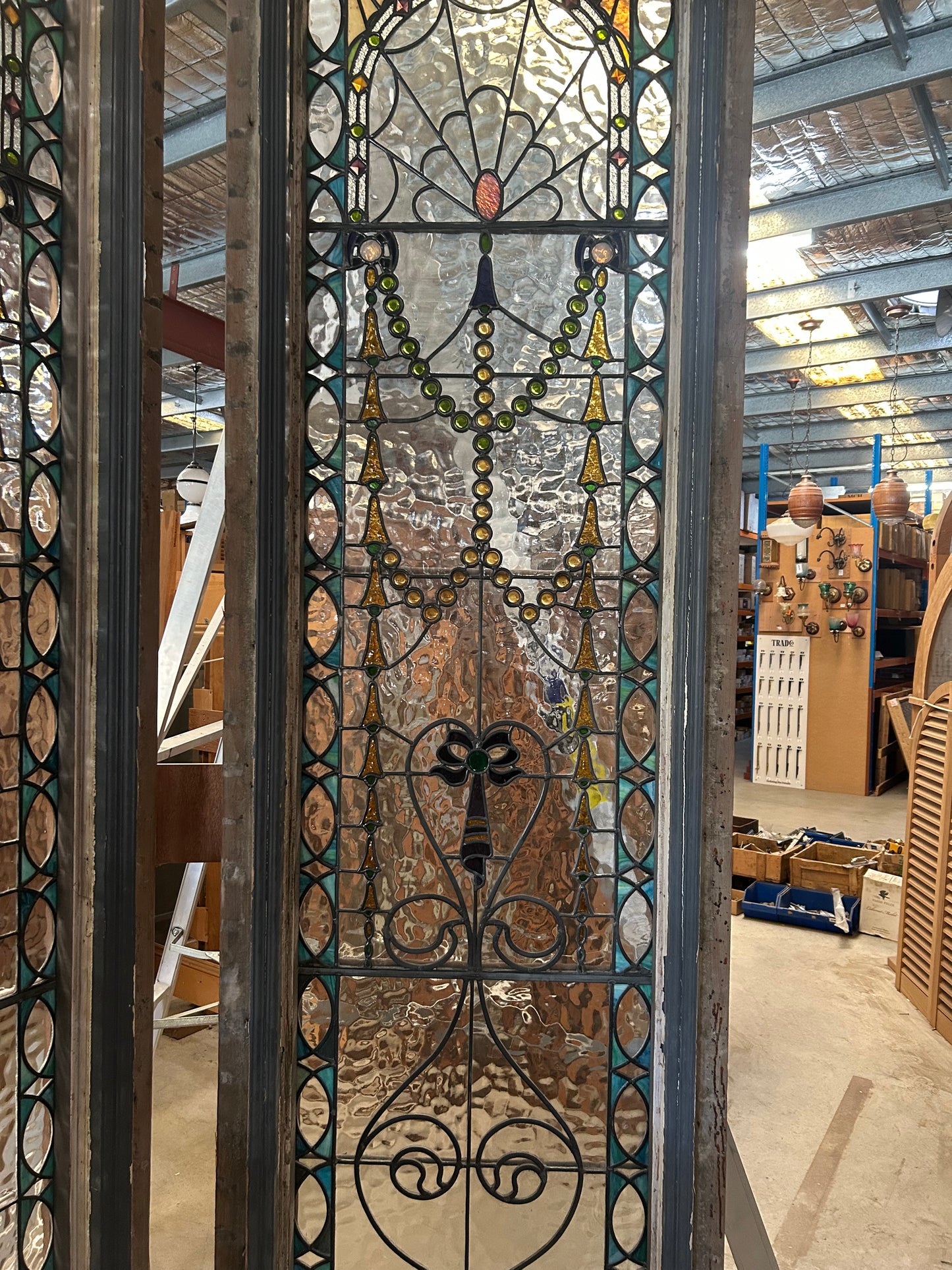 Large Leadlight Feature Windows (Side Windows)