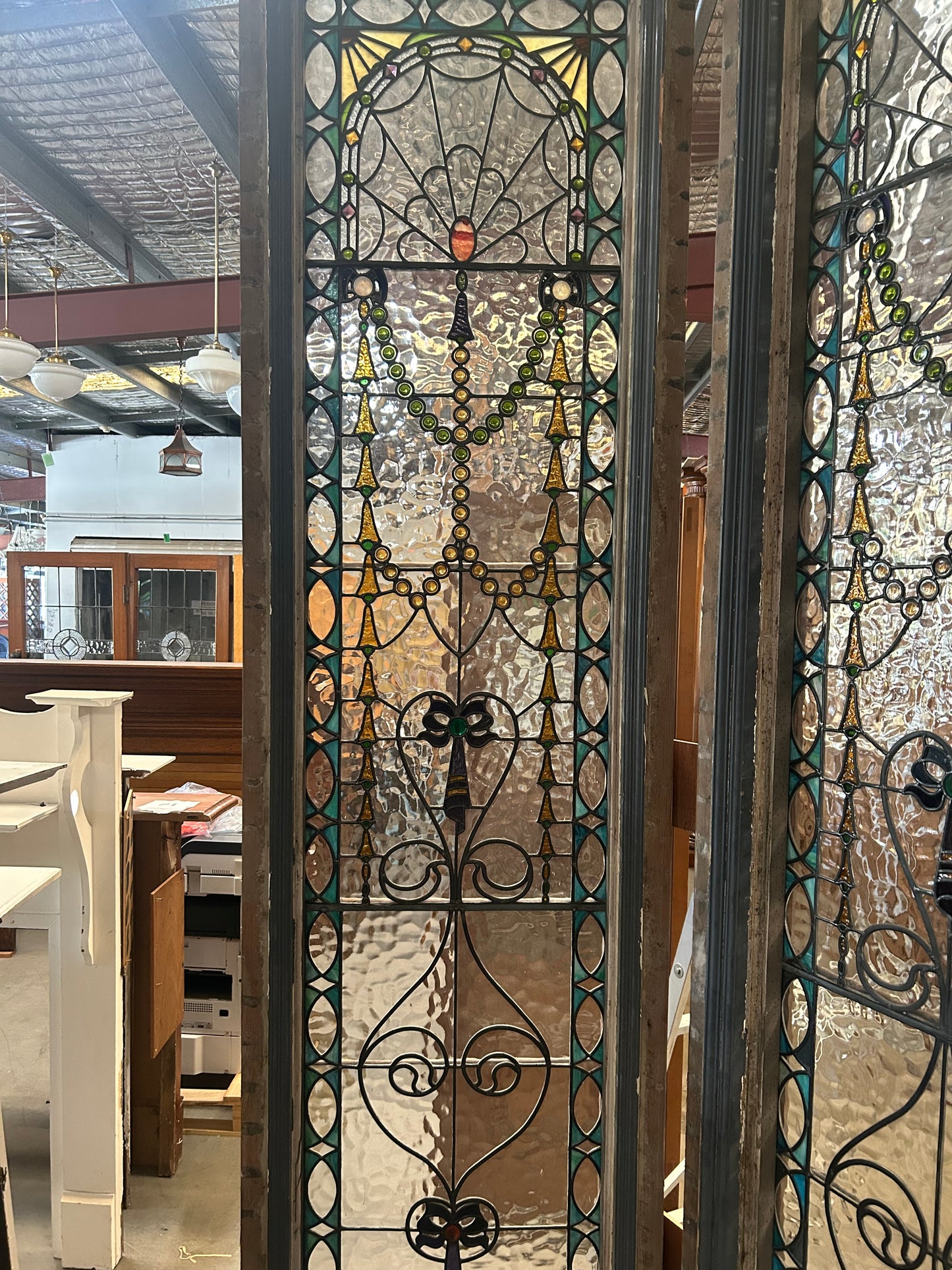 Large Leadlight Feature Windows (Side Windows)
