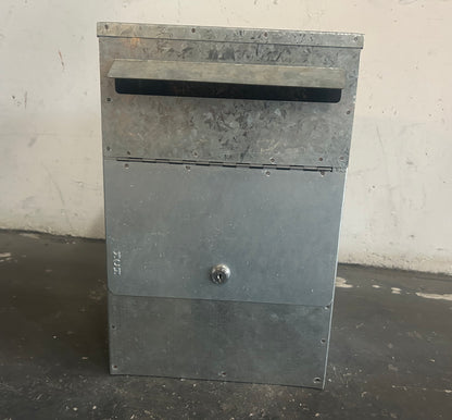 Vestibule Rear Open Mail Box - Galvanised