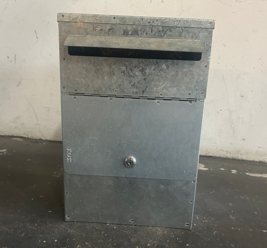 Vestibule Rear Open Mail Box - Galvanised