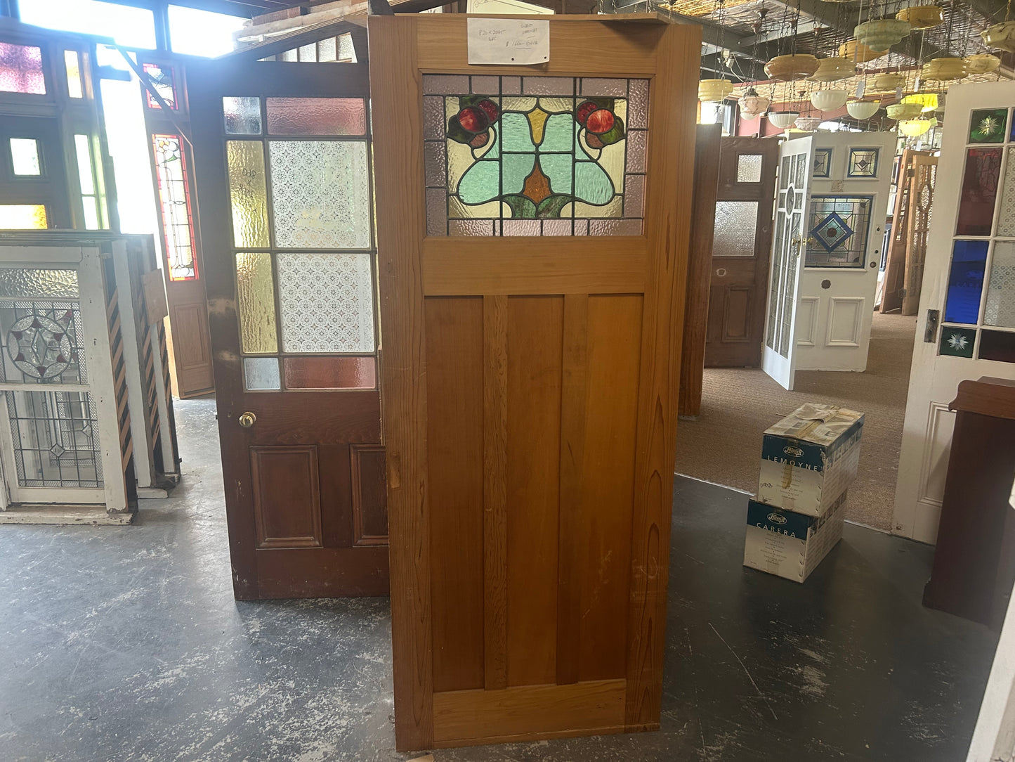 Western Red Cedar Edwardian Leadlight Front Door