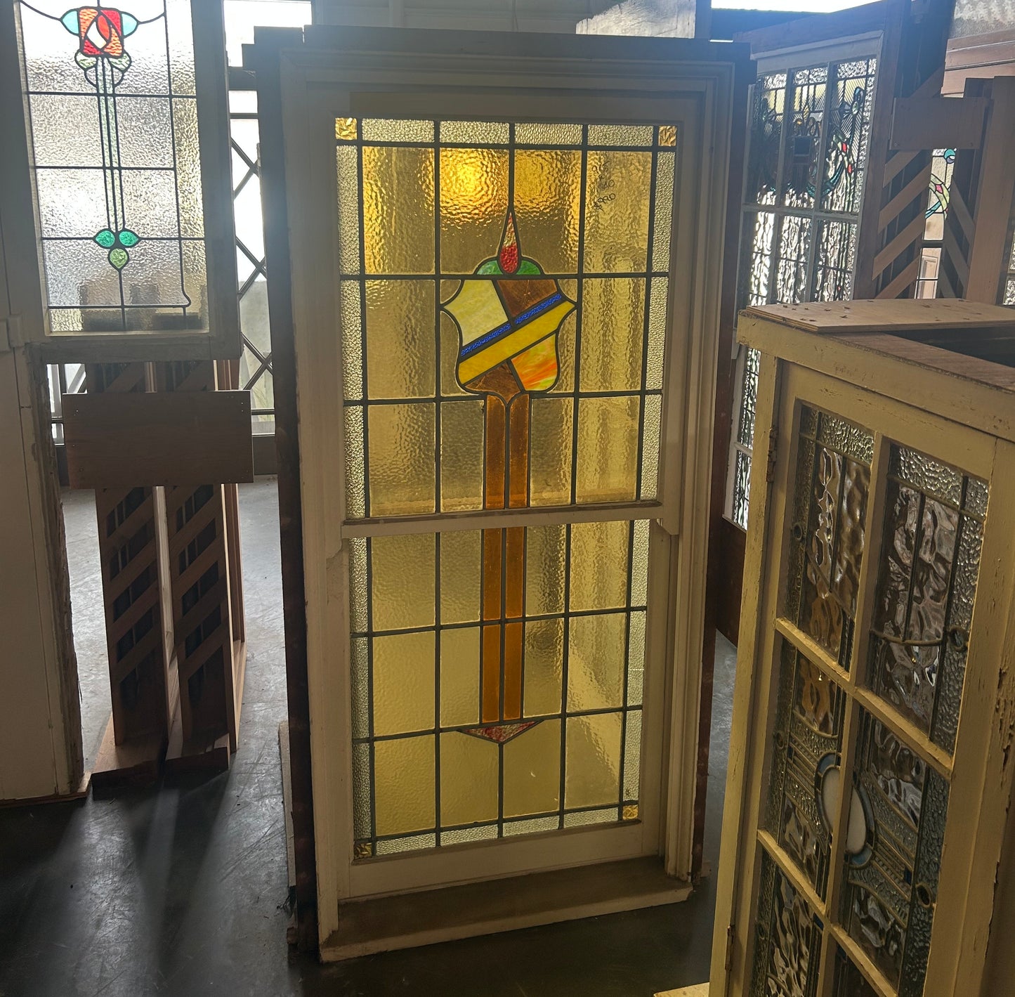 Single Hung Leadlight Window