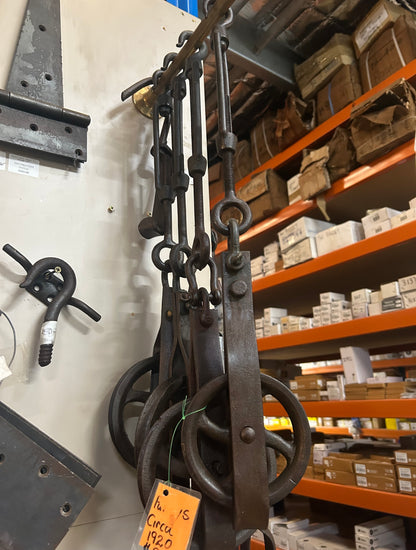 Circa 1920s set of 4 Pulleys