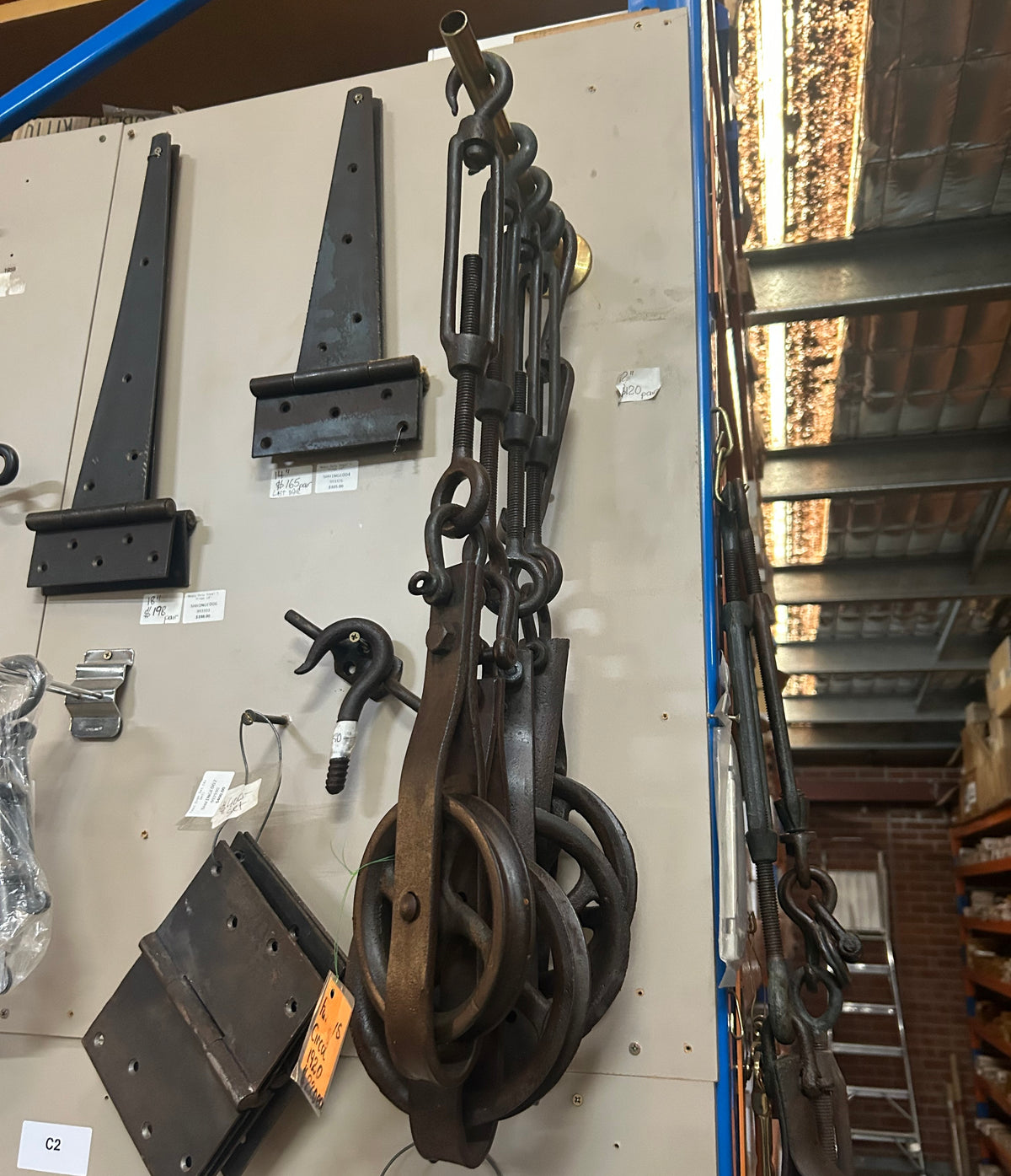 Circa 1920s set of 4 Pulleys