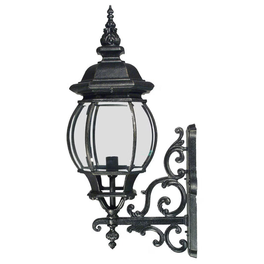 Flinders Medium Outdoor Wall Light Antique Black