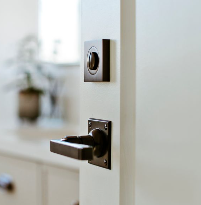 Menton Lever - Square Rose Backplate