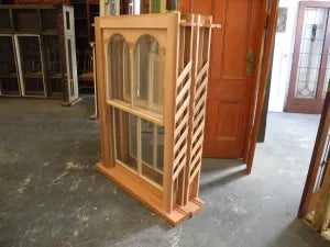 Pair New Double Hung Double Arched Window
