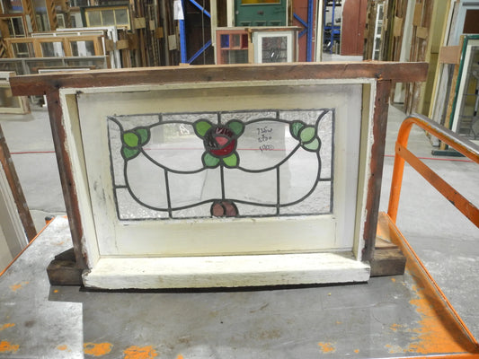 Art Noveau Leadlight Hopper Window