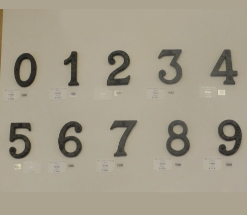 Numerals - Matt Black