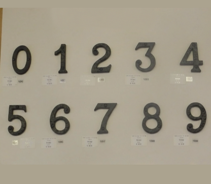 Numerals - Matt Black
