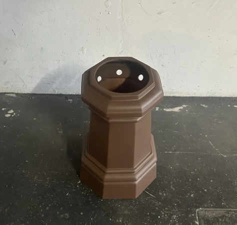 OCTAGONAL GLAZED VICTORIAN POT