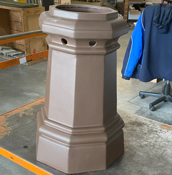 OCTAGONAL GLAZED VICTORIAN POT
