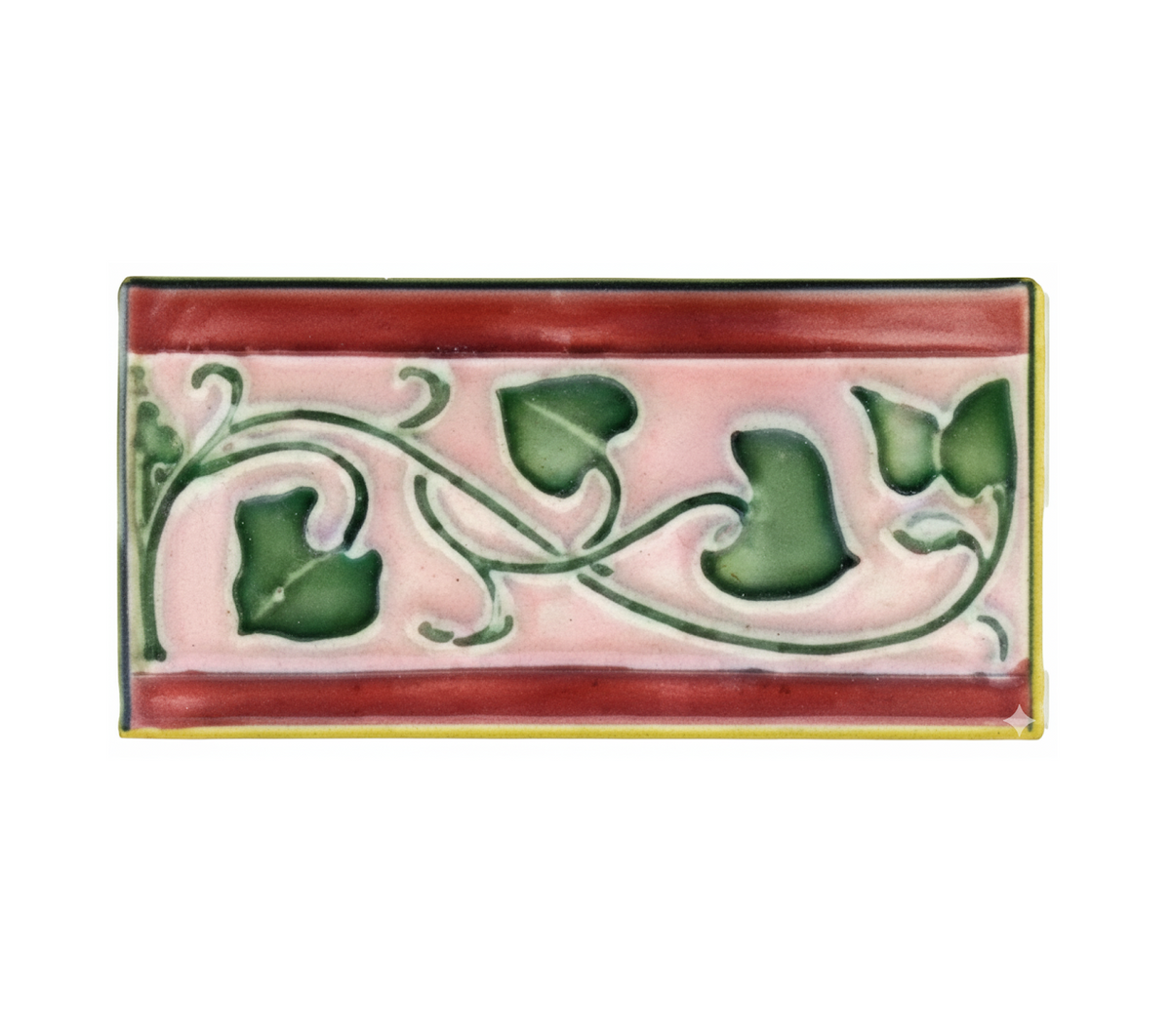 Ivy Leaf on Pink & Burgundy