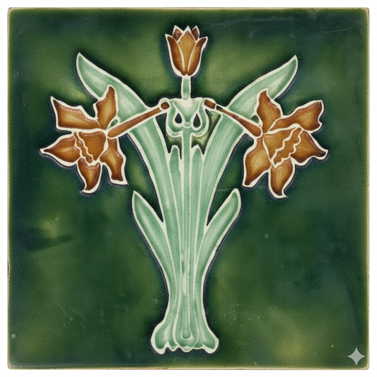 Daffodil, Green Background