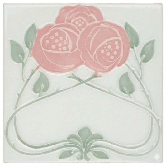 Pink Rose, Grey Background