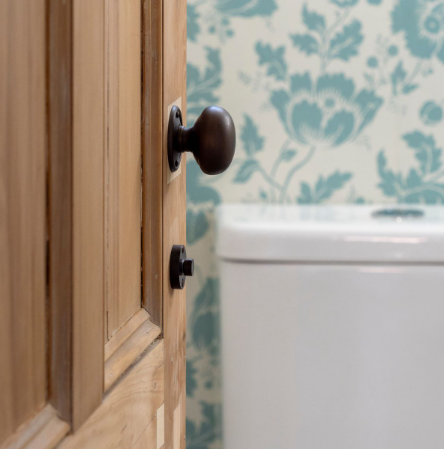 Retro Fit Mortice Knob – Round Rose