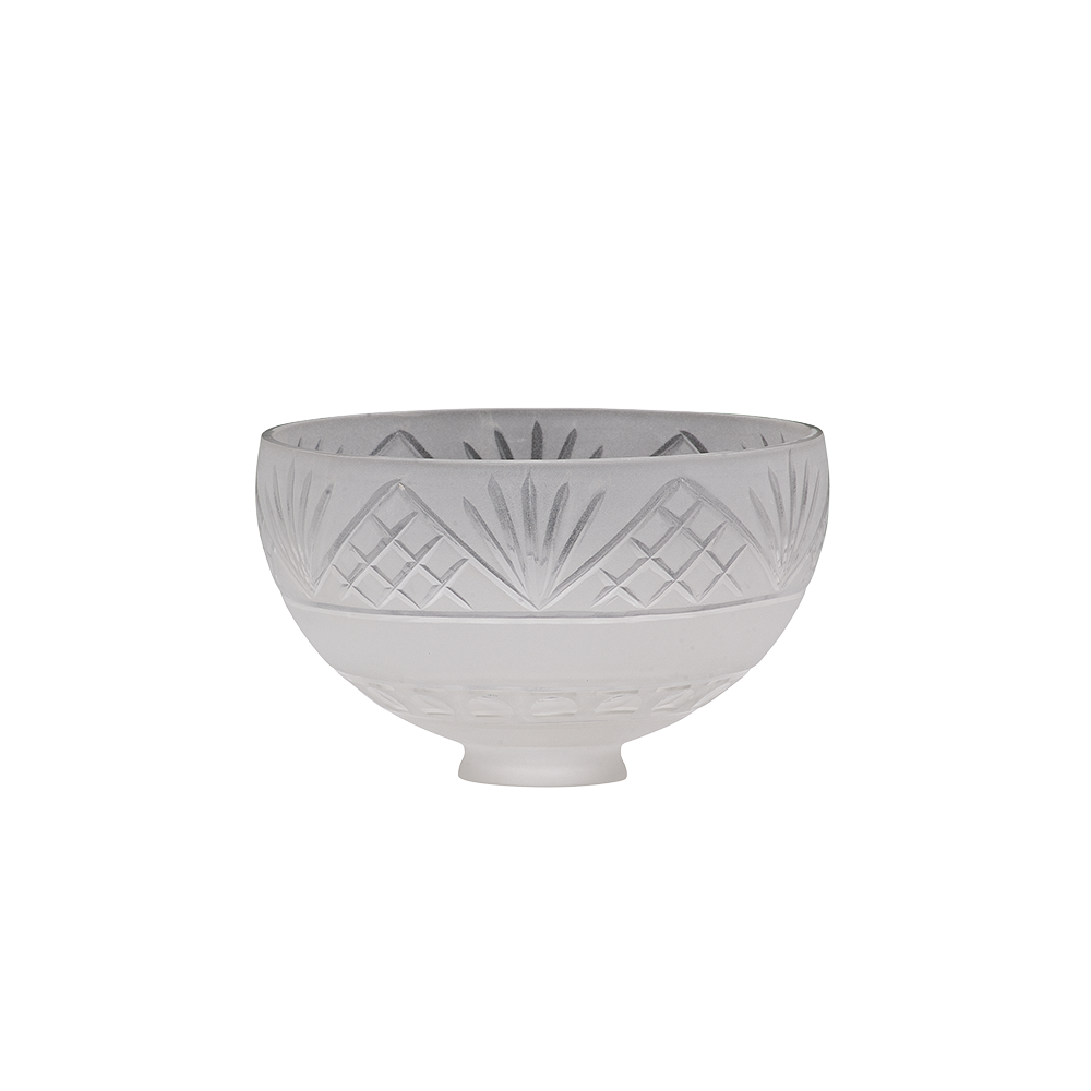 3133 Glass Bowl - Matt Acid Cut