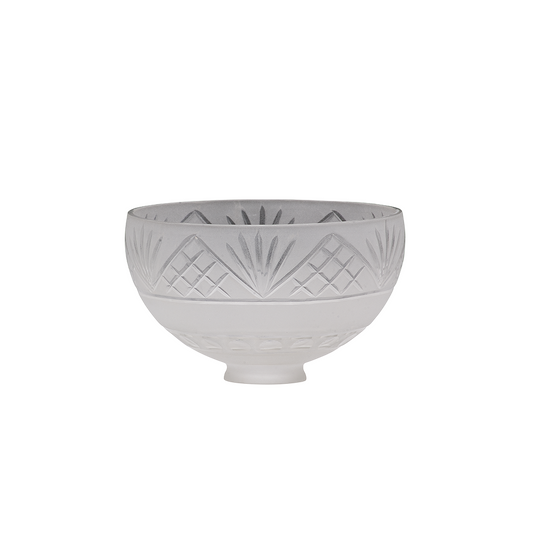 3133 Glass Bowl - Matt Acid Cut