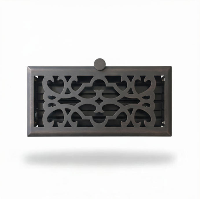 Vent With Damper Oil Rubber Bronze