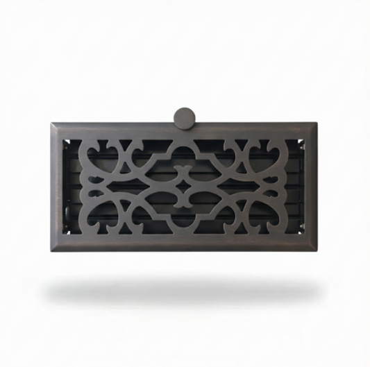 Vent With Damper Oil Rubber Bronze