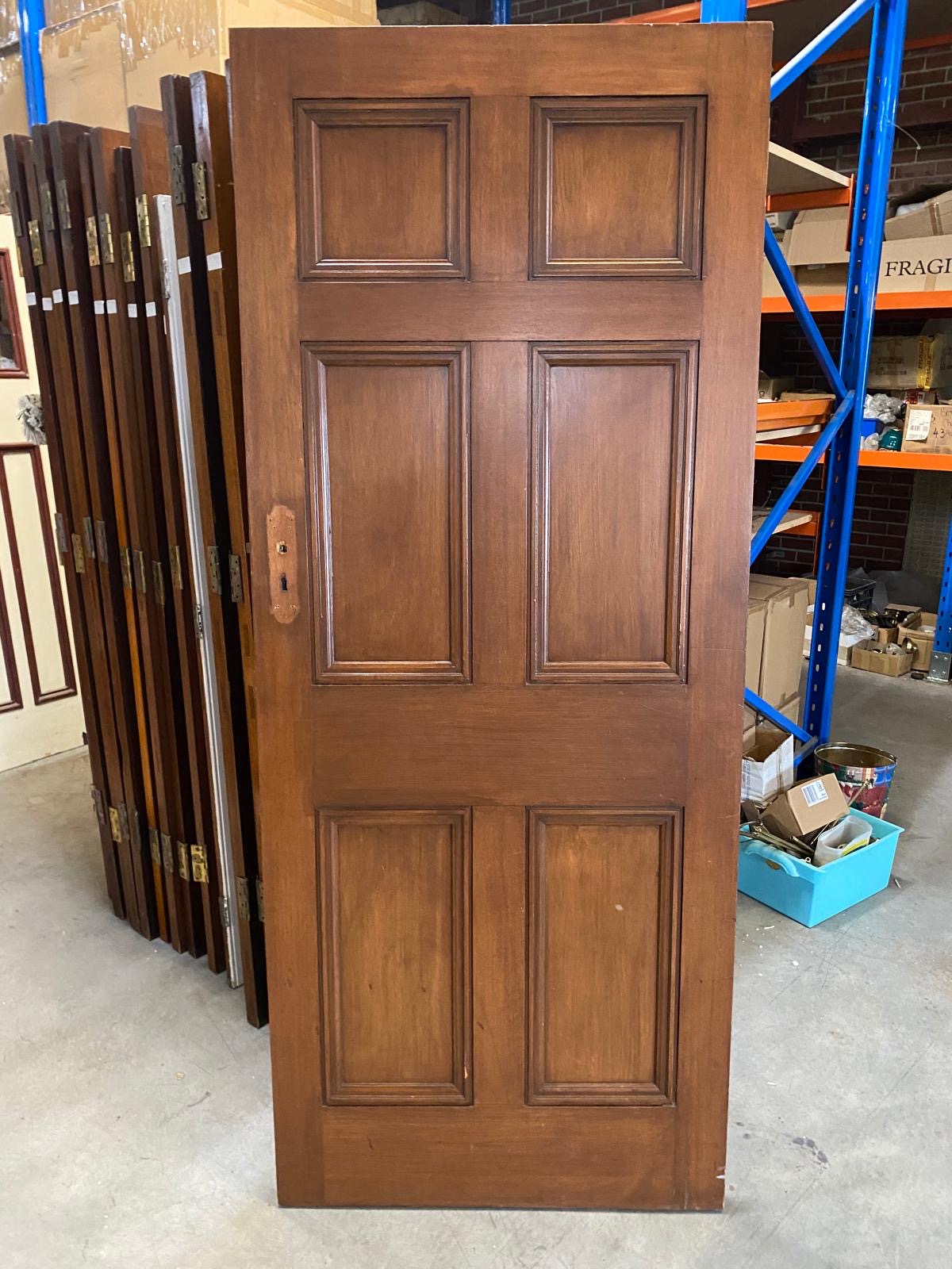 Six Panel Hardwood Doors